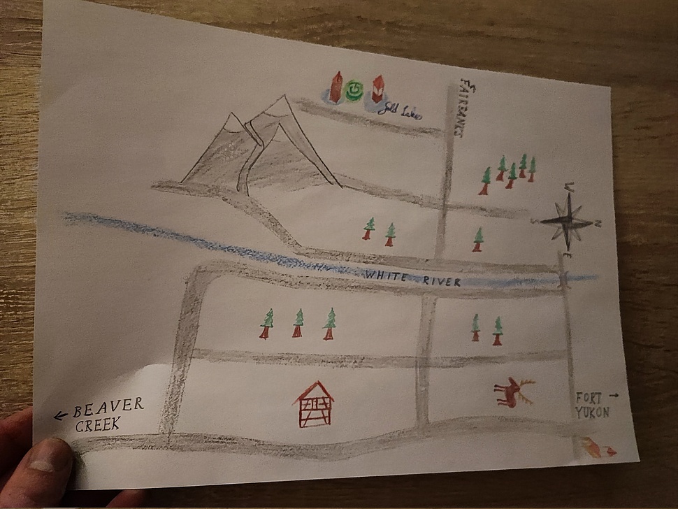 Die zusammengesetzte Karte des Yukon-Gebiets